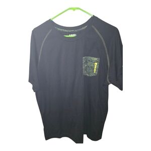 AND1 Men's Black Tee with Camouflage Pocket